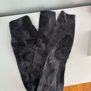 lululemon athletica Black Tie-Dye Leggings